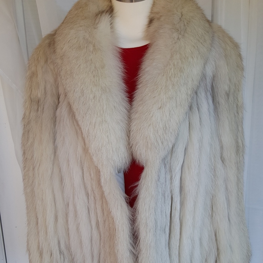 Vintage Leader Furs Blue Fox Fur Coat